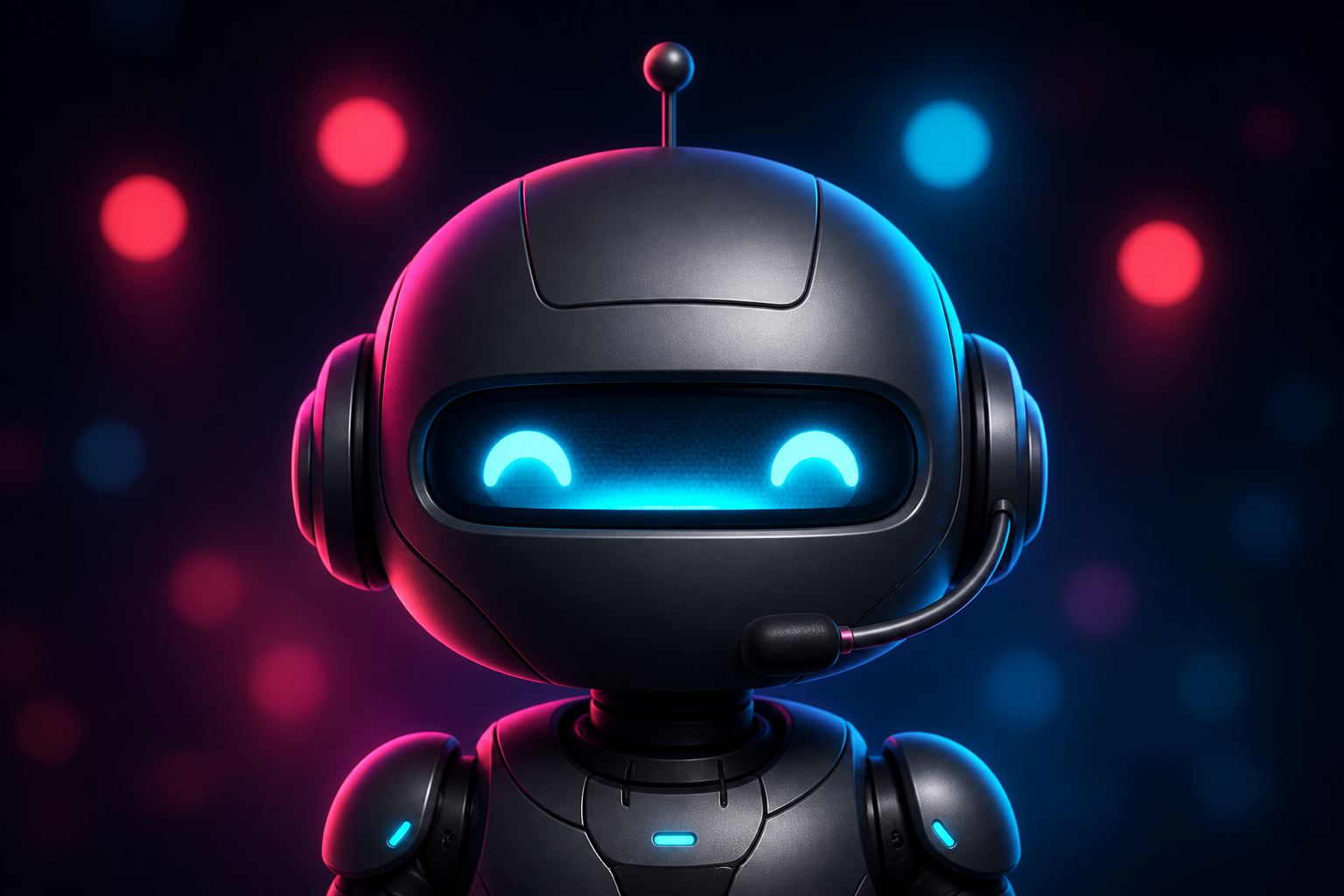 GrokBot 项目机器人插画，非实时画面
